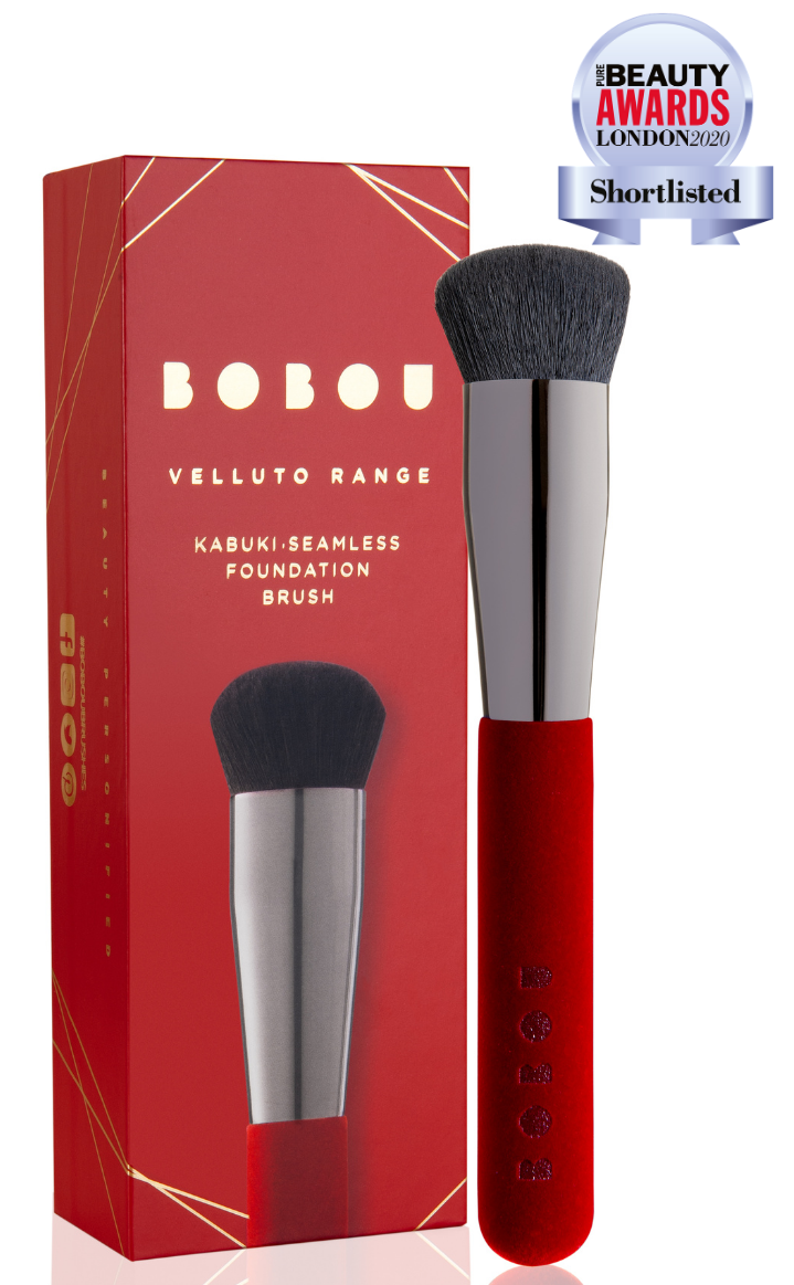 VELLUTO™ LUXURY VELVET KABUKI SEAMLESS FOUNDATION BRUSH - Boboubeauty